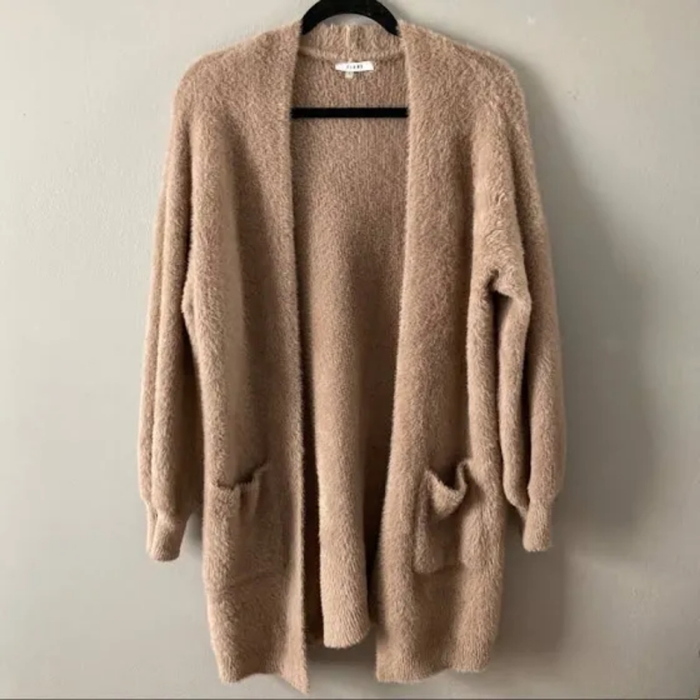 SHIPS FREE!! Sioni Super Soft Plush Fuzzy Open Front Cardigan Sweater - Size M